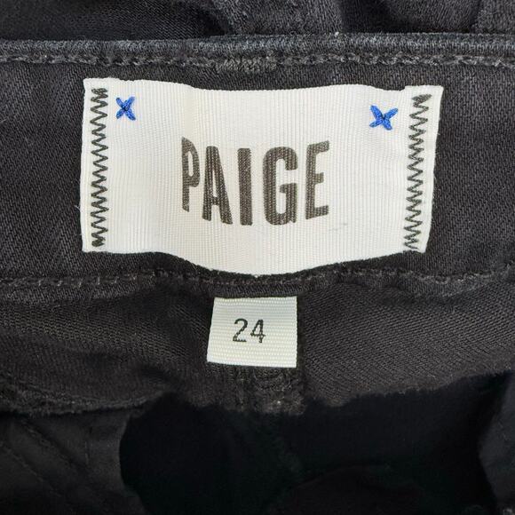 Paige Jeans Women's 24 (0) Black Verdugo Ultra Skinny Preppy Normcore Skater - Picture 8 of 16